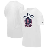 Men's New Era  White St. Louis Cardinals Fleur Domestic T-Shirt