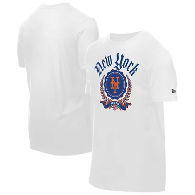 Men's New Era  White York Mets Fleur Domestic T-Shirt