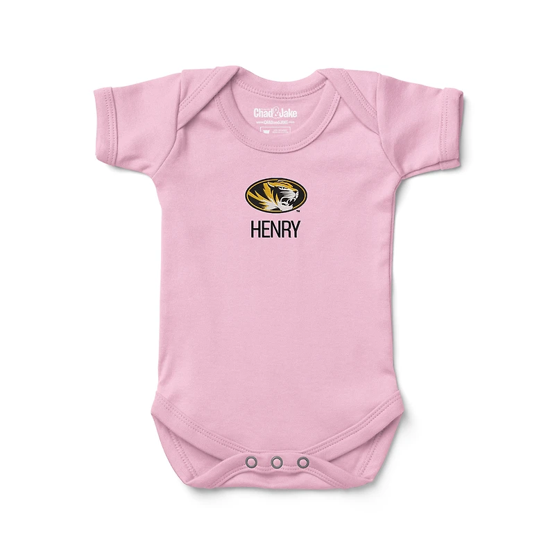 Infant Chad & Jake Missouri Tigers Personalized Embroidered Logo Bodysuit