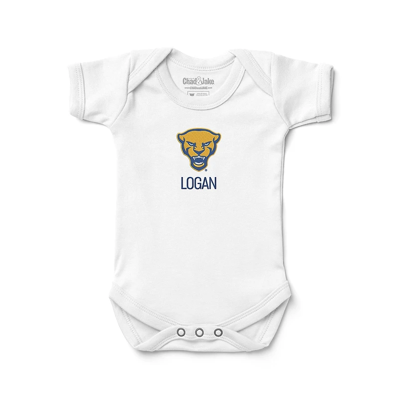 Infant Chad & Jake Pitt Panthers Personalized Embroidered Logo Bodysuit