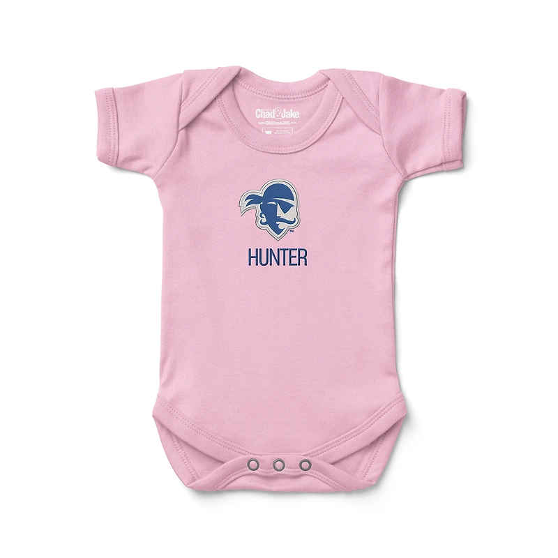 Infant Chad & Jake Seton Hall Pirates Personalized Embroidered Logo Bodysuit