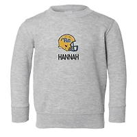 Toddler Chad & Jake Heather Gray Pitt Panthers Personalized Pullover Sweatshirt