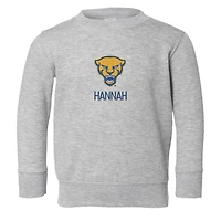 Toddler Chad & Jake Heather Gray Pitt Panthers Personalized Pullover Sweatshirt