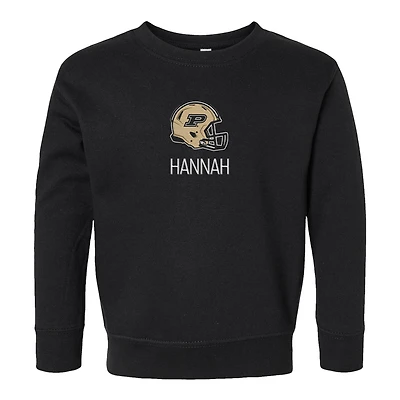 Toddler Chad & Jake Black Purdue Boilermakers Personalized Pullover Sweatshirt