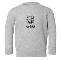 Toddler Chad & Jake Heather Gray TCU Horned Frogs Personalized Pullover Sweatshirt
