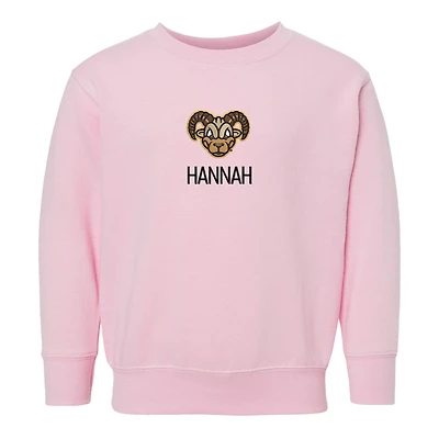 Toddler Chad & Jake Pink VCU Rams Personalized Pullover Sweatshirt