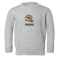 Toddler Chad & Jake Heather Gray Purdue Boilermakers Personalized Pullover Sweatshirt