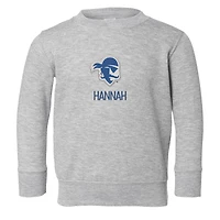 Toddler Chad & Jake Heather Gray Seton Hall Pirates Personalized Pullover Sweatshirt
