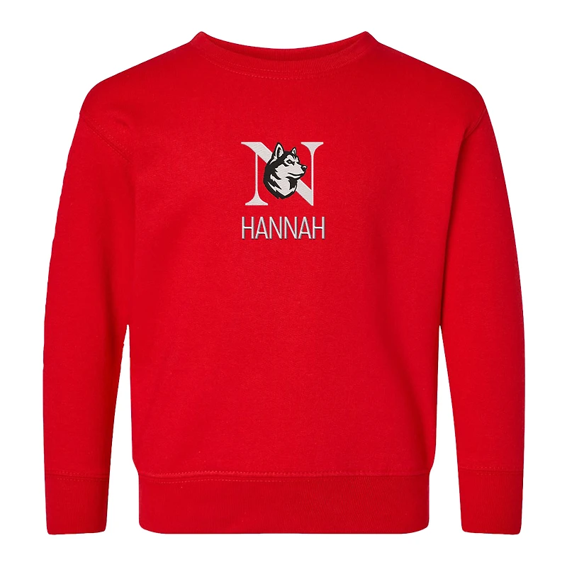 Toddler Chad & Jake Northeastern Huskies Personalized Pullover Sweatshirt