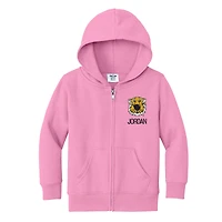 Toddler Chad & Jake Pink Missouri Tigers Personalized Full-Zip Hoodie