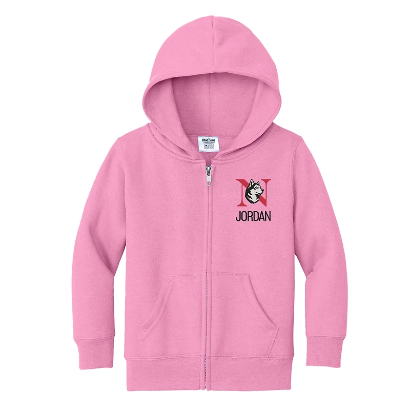 Toddler Chad & Jake Northeastern Huskies Personalized Full-Zip Hoodie