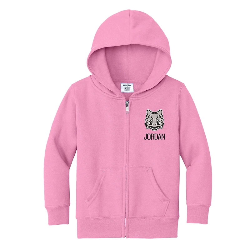 Toddler Chad & Jake Pink TCU Horned Frogs Personalized Full-Zip Hoodie