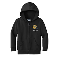 Toddler Chad & Jake Black Pitt Panthers Personalized Full-Zip Hoodie