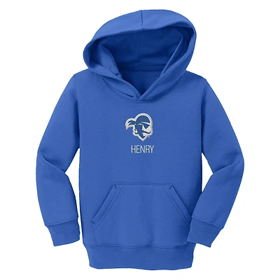 Toddler Chad & Jake Blue Seton Hall Pirates Personalized Pullover Hoodie