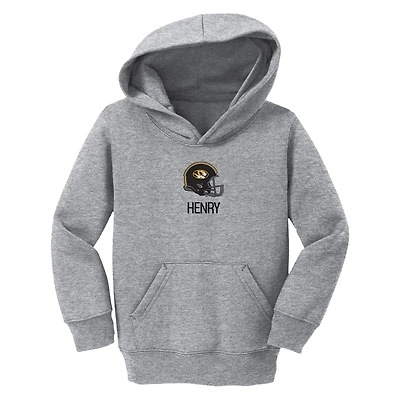 Toddler Chad & Jake Heather Gray Missouri Tigers Personalized Pullover Hoodie