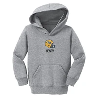 Toddler Chad & Jake Heather Gray Pitt Panthers Personalized Pullover Hoodie
