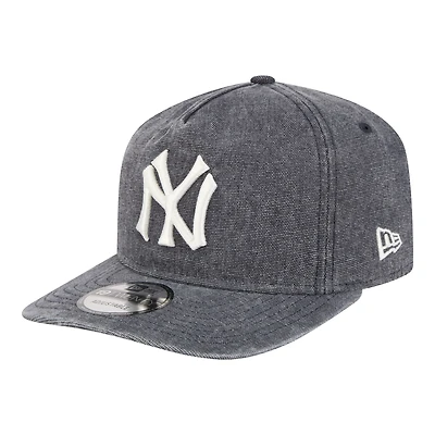 Men's New Era  Navy Heather New York Yankees Throwback Denim Classic 19TWENTY Adjustable Hat