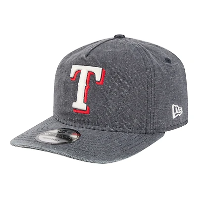 Men's New Era Navy Heather Texas Rangers Denim Classic 19TWENTY Adjustable Hat