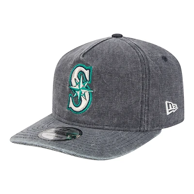Men's New Era  Navy Heather Seattle Mariners  Denim Classic 19TWENTY Adjustable Hat