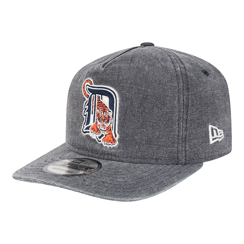 Men's New Era  Heather Gray Detroit Tigers Throwback Denim Classic 19TWENTY Adjustable Hat