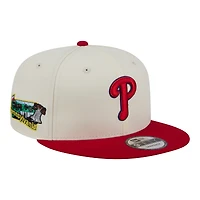 Men's New Era Cream/Red Philadelphia Phillies Localized 9FIFTY Snapback Hat