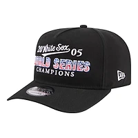 Men's New Era Black Chicago White Sox 2005 World Series Champions Historic 9FIFTY A-Frame Snapback Hat