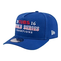 Men's New Era Royal Chicago Cubs 2016 World Series Champions Historic 9FIFTY A-Frame Snapback Hat