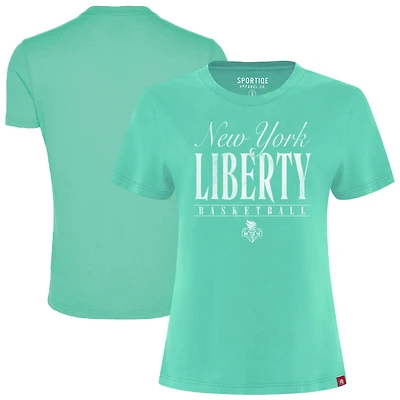 Women's Sportiqe Mint New York Liberty Arcadia T-Shirt