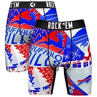 Men's Rock Em Socks Royal Buffalo Bills Holiday Tacky Remix Boxer Briefs