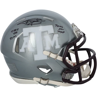 Johnny Manziel Texas A&M Aggies Autographed Riddell Flash Speed Mini Helmet with "9989 YDS 93 TDS" & "Texas A&M HOF" Inscriptions