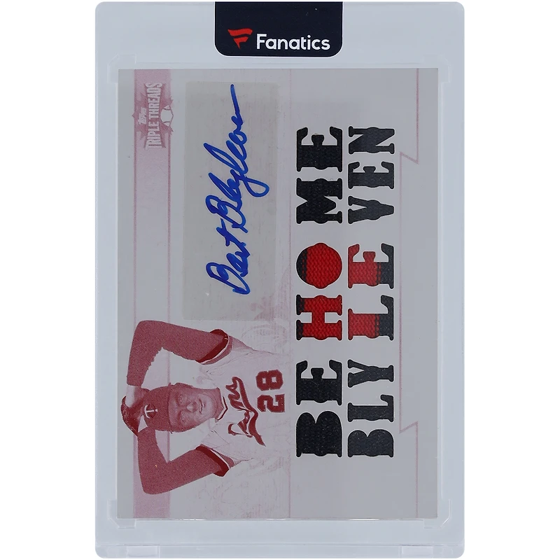 Bert Blyleven Minnesota Twins Autographed 2011 Topps Triple Threads Multi Relic Magenta Printing Plate #TTAR-234 #1/1 Card