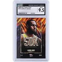 LeBron James Los Angeles Lakers 2024-25 Topps Now 50K Career Points #12 CGC Authenticated 9.5 Card