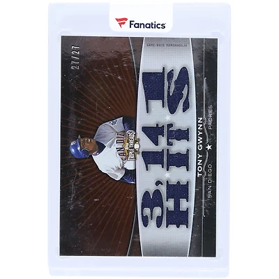 Tony Gwynn San Diego Padres 2011 Topps Triple Threads Multi Relic #TTFR-6 #27/27 Card