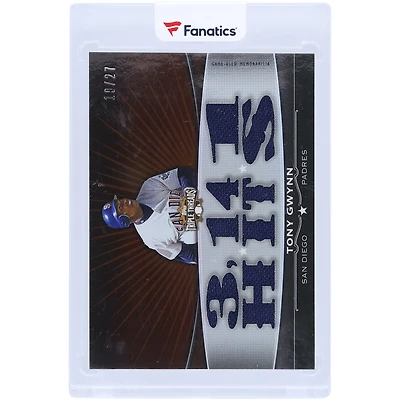 Tony Gwynn San Diego Padres 2011 Topps Triple Threads Multi Relic #TTFR-6 #10/27 Card