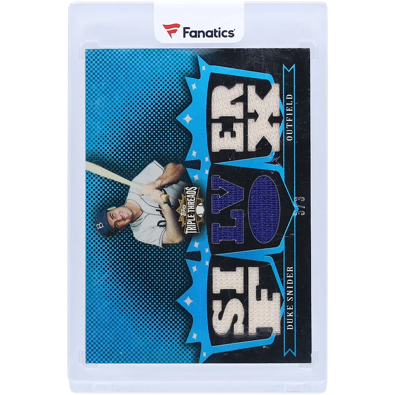 Duke Snider Brooklyn Dodgers 2007 Topps Triple Threads Multi Game-Used Relics #TTR-82 #3/3 Card