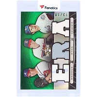 Greg Maddux, Nolan Ryan and Tom Seaver 2007 Topps Triple Threads Multi Game-Used Relics #TTRC-75 #13/18 Card