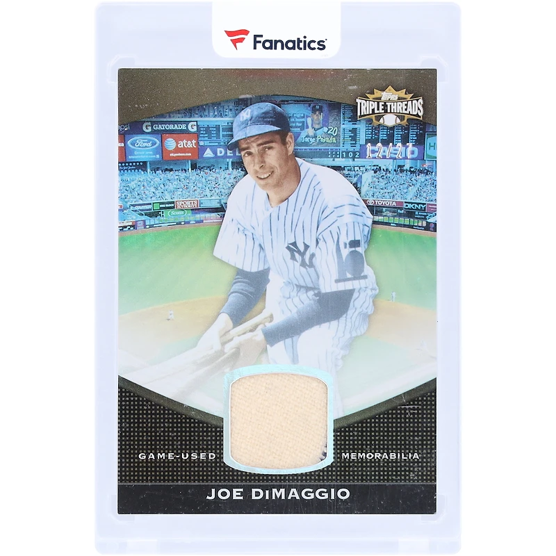 Joe DiMaggio New York Yankees 2011 Topps Triple Threads Game-Used Relic #TTUSR-6 #12/27 Card