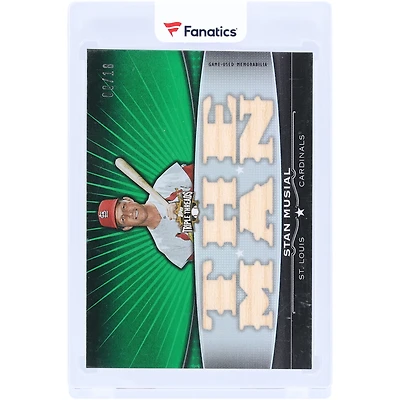 Stan Musial St. Louis Cardinals 2011 Topps Triple Threads Multi Game-Used Relics #TTFR-12 #8/18 Card
