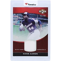 Hank Aaron Atlanta Braves 2011 Topps Triple Threads Game-Used Relic #TTUSR-52 #2/36 Card