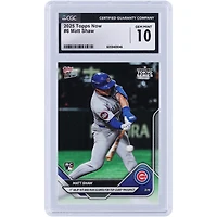 Matt Shaw Chicago Cubs 2025 Topps Now 1st MLB Hit & Run Scored For Top Cubs Prospect #6 CGC Authenticated 10 Rookie Card
