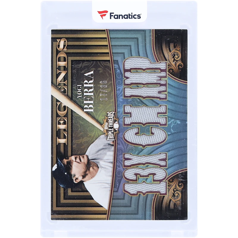 Yogi Berra New York Yankees 2013 Topps Triple Threads Multi Game-Used Relics #TTRL-YB #17/36 Card