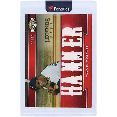 Hank Aaron Atlanta Braves 2011 Topps Triple Threads Multi Game-Used Relics #TTRL-15 #30/36 Card