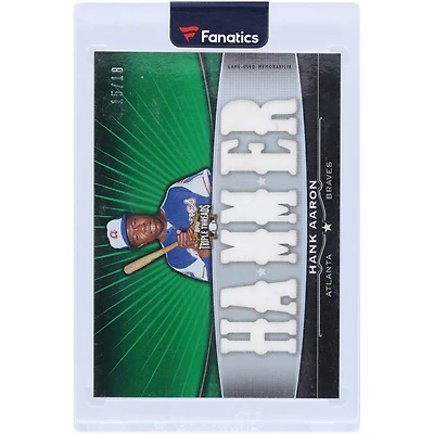 Hank Aaron Atlanta Braves 2011 Topps Triple Threads Multi Game-Used Relics #TTFR-10 #15/18 Card