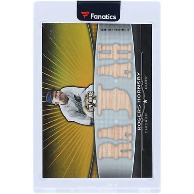 Rogers Hornsby Chicago Cubs 2011 Topps Triple Threads Multi Game-Used Relics #TTFR-24 #1/ Card
