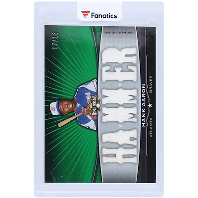 Hank Aaron Atlanta Braves 2011 Topps Triple Threads Multi Game-Used Relics #TTFR-10 #7/18 Card