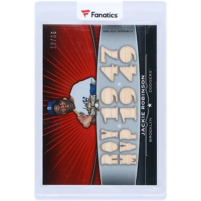 Jackie Robinson Brooklyn Dodgers 2011 Topps Triple Threads Multi Game-Used Relics #TTFR-18 #18/36 Card
