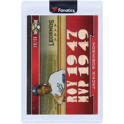 Jackie Robinson Brooklyn Dodgers 2011 Topps Triple Threads Multi Game-Used Relics #TTRL-8 #19/36 Card