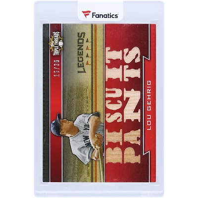 Lou Gehrig New York Yankees 2011 Topps Triple Threads Multi Game-Used Relics #TTRL-10 #16/36 Card