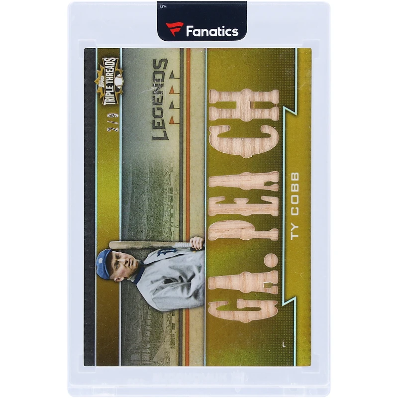 Ty Cobb Detroit Tigers 2011 Topps Triple Threads Multi Game-Used Relics #TTRL-1 #2/9 Card
