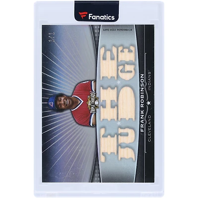 Frank Robinson Cincinnati Reds 2011 Topps Triple Threads Multi Game-Used Relics #TTFR-2 #1/1 Card